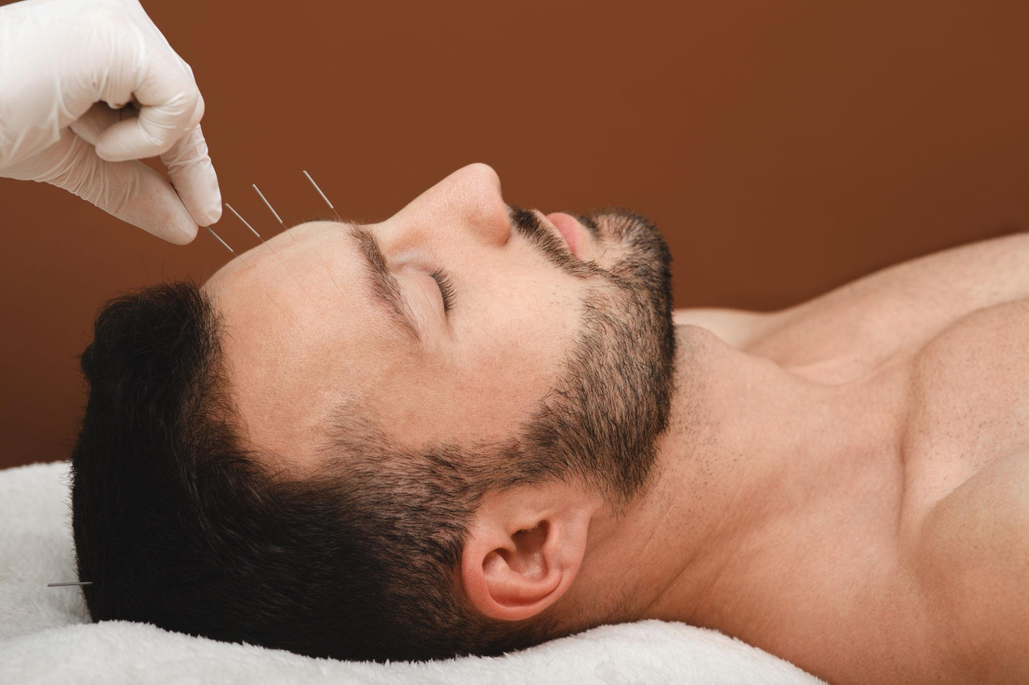Therapist providing home treatment